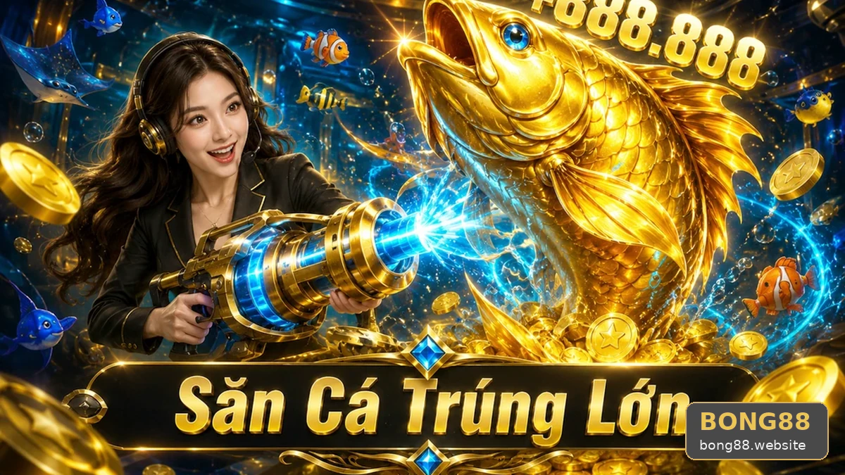 Từ guồng quay slot đến cảnh nổ hũ khi bắn cá săn thưởng BONG88